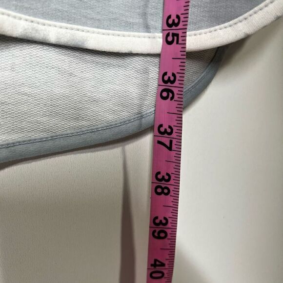 New Directions Womens T Shirt Midi Dress Short Sleeve Stripes Blue White Petite - Picture 4 of 9